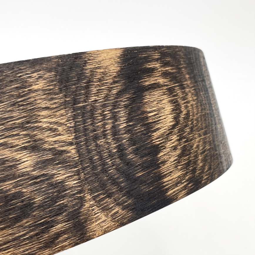Stropné svietidlo OAK SMOKY 3xE27/15W/230V ø 47,5 cm dub/tmavohnedá