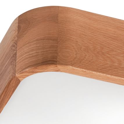 Stropné svietidlo OAK SQUARE 2xE27/15W/230V 35x35 cm dub