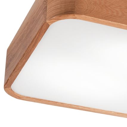 Stropné svietidlo OAK SQUARE 2xE27/15W/230V 35x35 cm dub