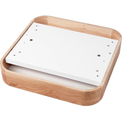 Stropné svietidlo OAK SQUARE 4xE27/15W/230V 45x45 cm dub