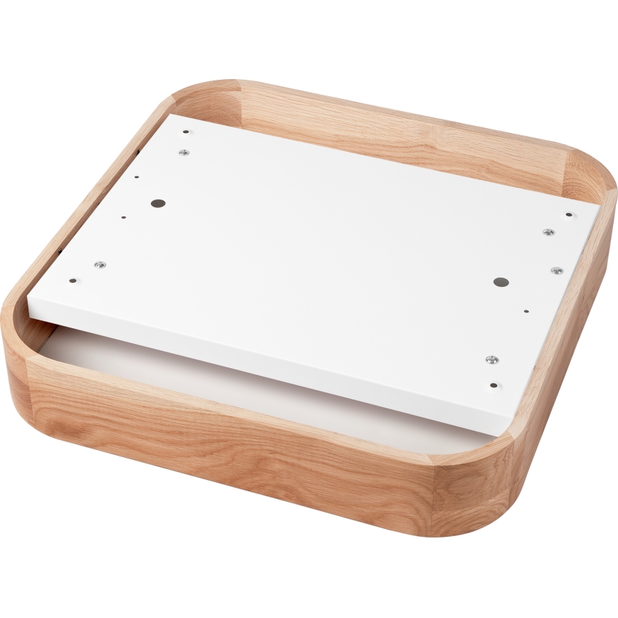 Stropné svietidlo OAK SQUARE 4xE27/15W/230V 45x45 cm dub