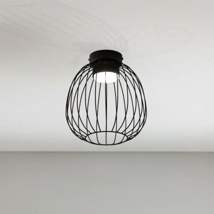Stropné svietidlo OVELLA 1xGX53/10W/230V, priemer 25 cm, čierne