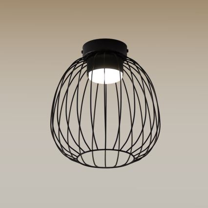 Stropné svietidlo OVELLA 1xGX53/10W/230V, priemer 25 cm, čierne