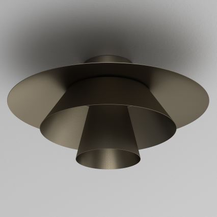 Stropné svietidlo PLATO 1xE27/15W/230V priemer 32 cm antracit