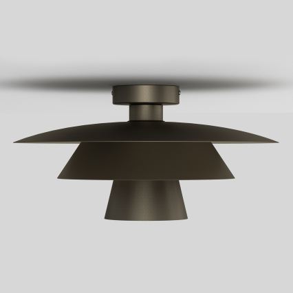 Stropné svietidlo PLATO 1xE27/15W/230V priemer 32 cm antracit