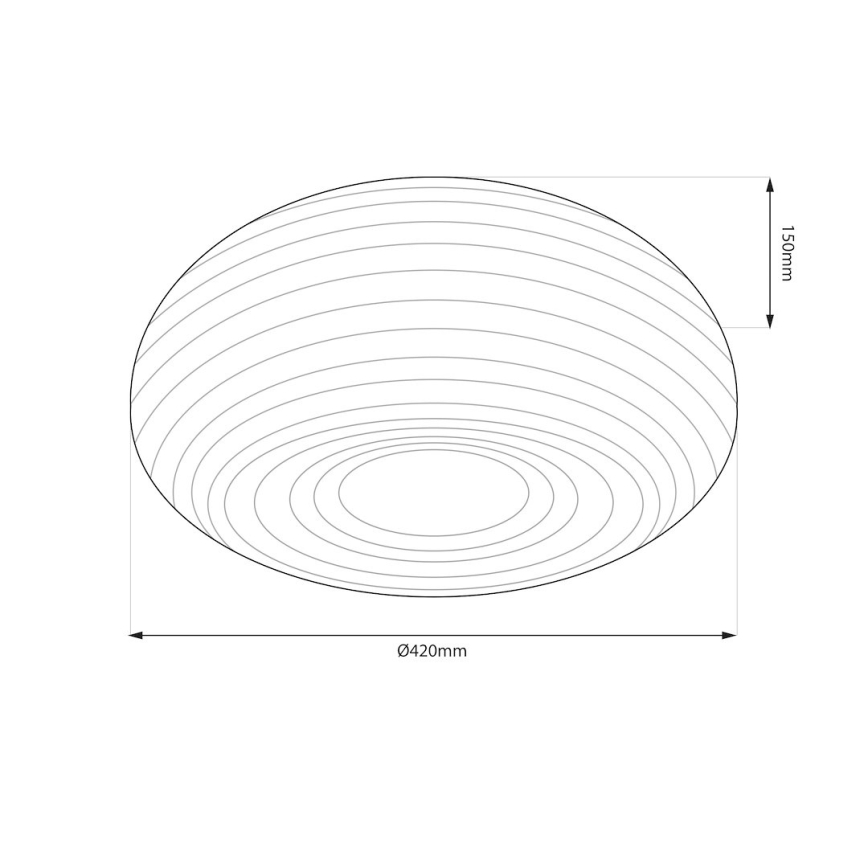 Stropné svietidlo PULSO 3xE27/15W/230V priemer 42 cm biele