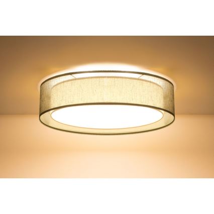 Stropné svietidlo PURO 2xE27/40W/230V pr. 50 cm zelené