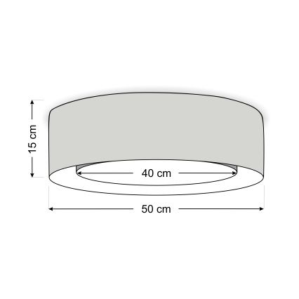 Stropné svietidlo PURO 2xE27/40W/230V pr. 50 cm zelené