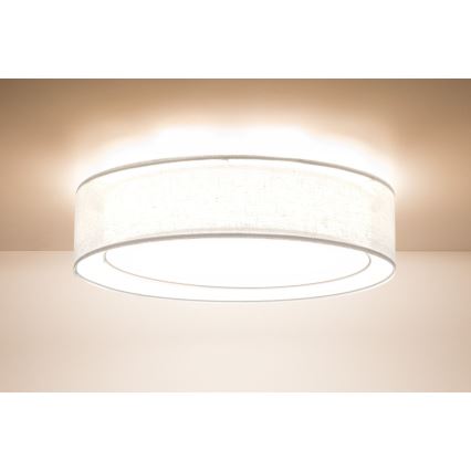 Stropné svietidlo PURO 2xE27/40W/230V pr. 60 cm biela