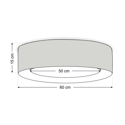 Stropné svietidlo PURO 2xE27/40W/230V pr. 60 cm ružové