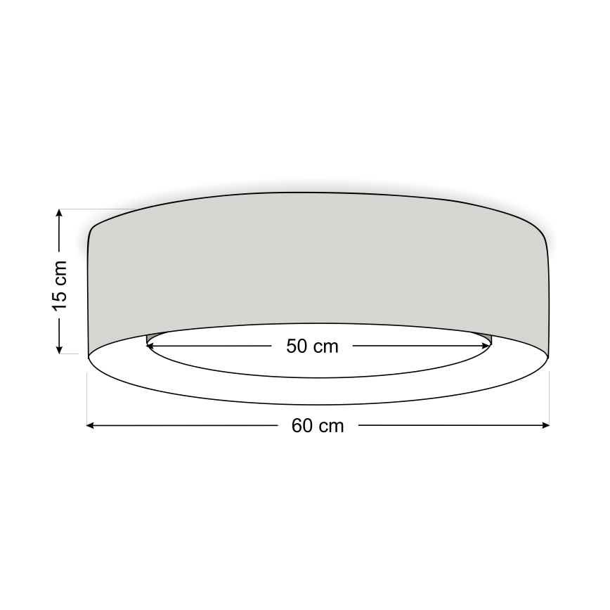 Stropné svietidlo PURO 2xE27/40W/230V pr. 60 cm ružové