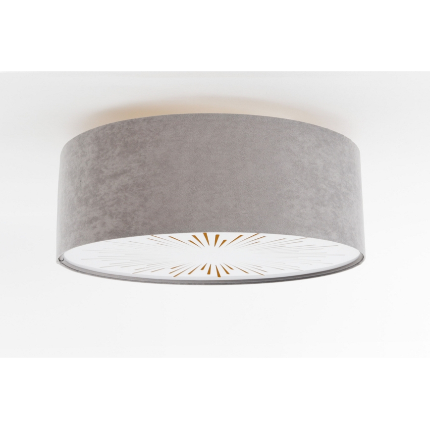 Stropné svietidlo RAYS 2xE27/60W/230V pr. 60 cm šedá