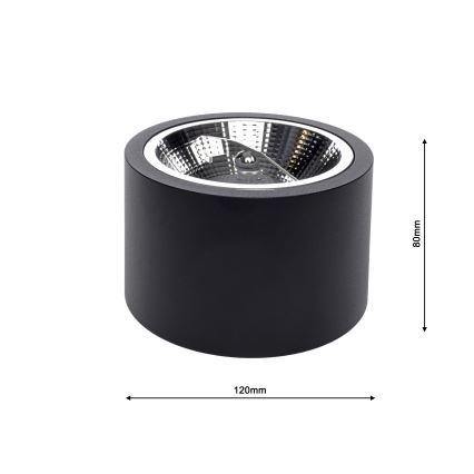 Stropné svietidlo REDONDO 1xAR111 - GU10/12W/230V