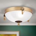 Stropné svietidlo ROCCA 2xE27/60W/230V pr. 31 cm bronz/biela