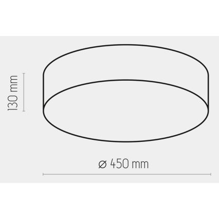 Stropné svietidlo RONDO 4xE27/15W/230V pr. 45 cm béžová