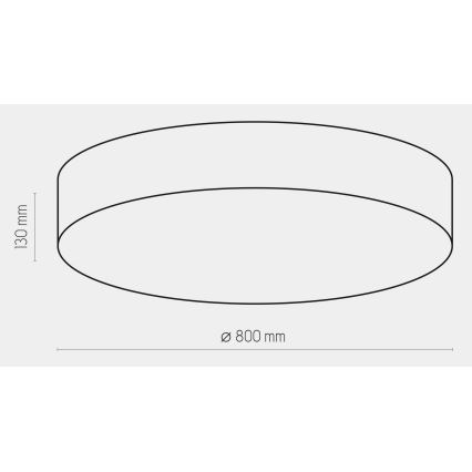 Stropné svietidlo RONDO 6xE27/15W/230V pr. 80 cm tyrkysová