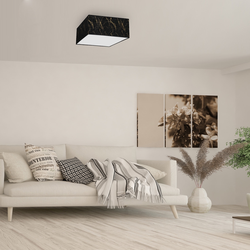 Stropné svietidlo SENSO 2xE27/60W/230V čierna