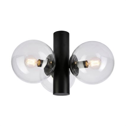 Stropné svietidlo SFERIO 3xE14/5W/230V čierne/číre