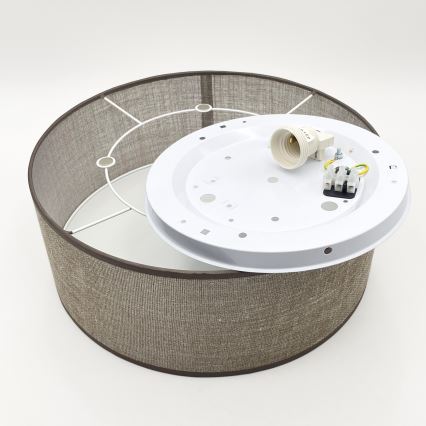 Stropné svietidlo SIRJA 1xE27/15W/230V pr. 35 cm hnedé