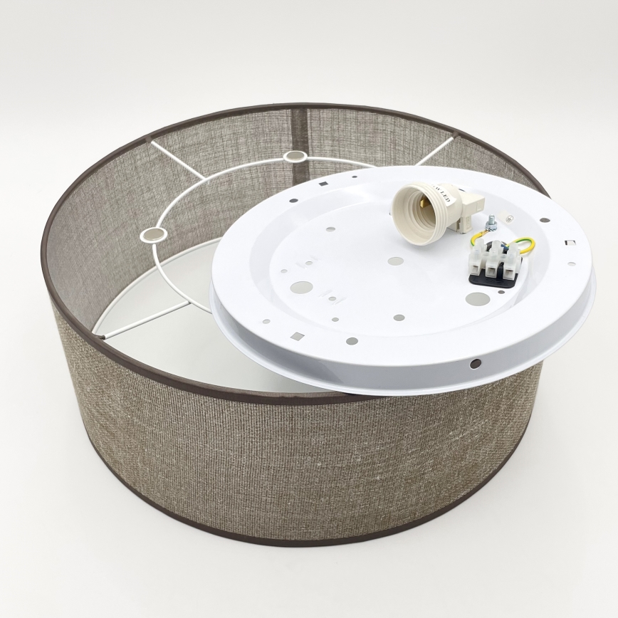 Stropné svietidlo SIRJA 1xE27/15W/230V pr. 35 cm hnedé