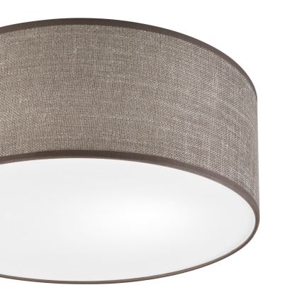 Stropné svietidlo SIRJA 1xE27/15W/230V pr. 35 cm hnedé