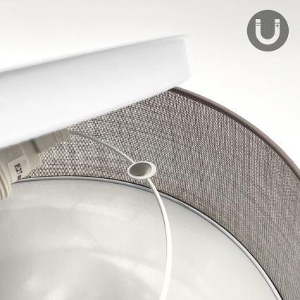 Stropné svietidlo SIRJA 1xE27/15W/230V pr. 35 cm hnedé