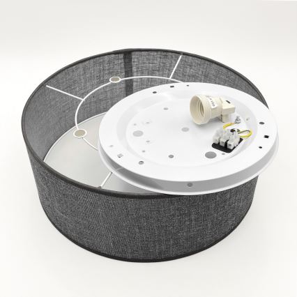 Stropné svietidlo SIRJA 1xE27/15W/230V pr. 35 cm sivé