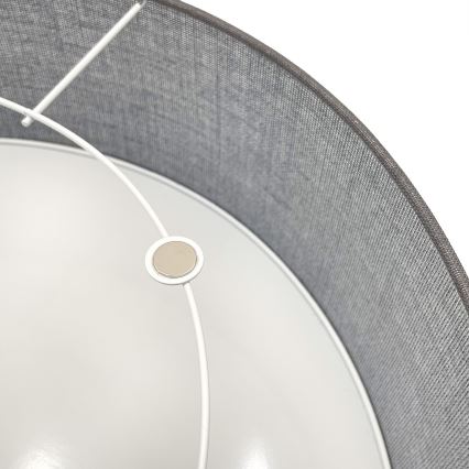 Stropné svietidlo SIRJA 1xE27/15W/230V pr. 35 cm sivé