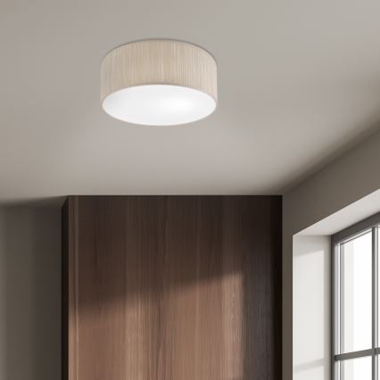 Stropné svietidlo SIRJA 1xE27/15W/230V priemer 35 cm béžové