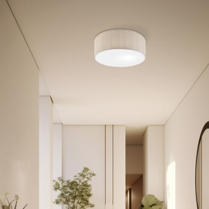 Stropné svietidlo SIRJA 1xE27/15W/230V priemer 35 cm béžové