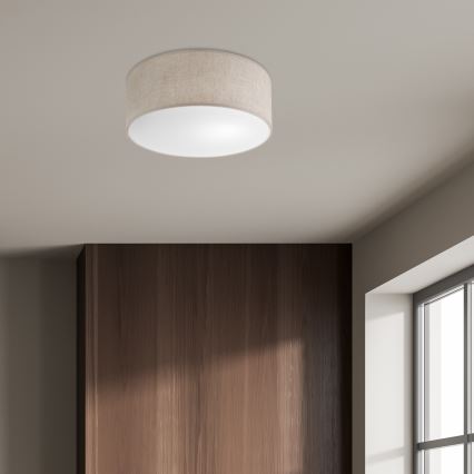 Stropné svietidlo SIRJA 1xE27/15W/230V Ø 35 cm béžové