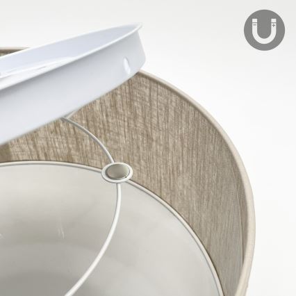 Stropné svietidlo SIRJA 1xE27/15W/230V Ø 35 cm béžové