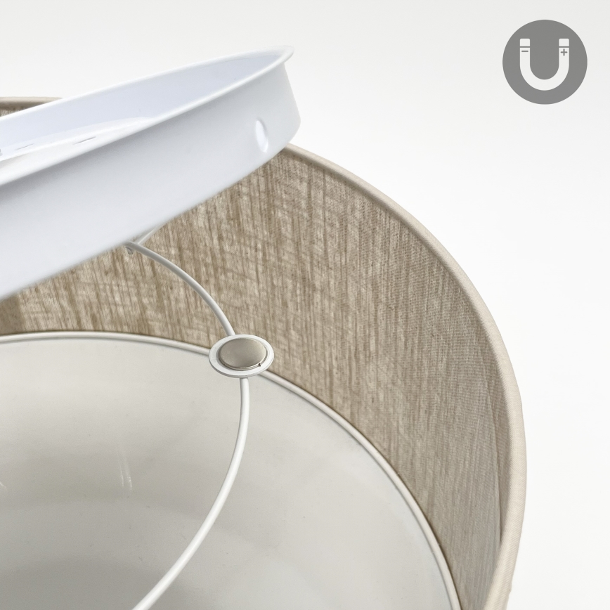 Stropné svietidlo SIRJA 1xE27/15W/230V Ø 35 cm béžové