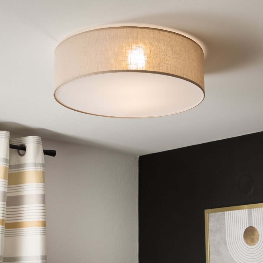 Stropné svietidlo SIRJA 2xE27/15W/230V priemer 45 cm béžové