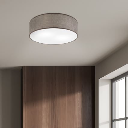 Stropné svietidlo SIRJA 2xE27/15W/230V priemer 45 cm hnedé