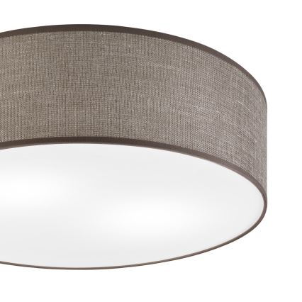 Stropné svietidlo SIRJA 2xE27/15W/230V priemer 45 cm hnedé