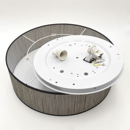 Stropné svietidlo SIRJA 2xE27/15W/230V, priemer 45 cm, hnedé