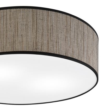 Stropné svietidlo SIRJA 2xE27/15W/230V, priemer 45 cm, hnedé