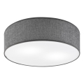 Stropné svietidlo SIRJA 2xE27/15W/230V priemer 45 cm sivé