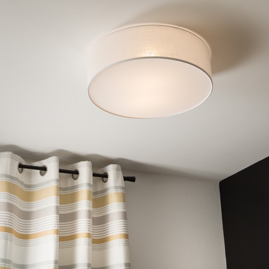 Stropné svietidlo SIRJA 2xE27/60W/230V pr. 45 cm biela