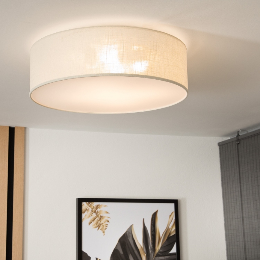 Stropné svietidlo SIRJA 2xE27/60W/230V pr. 45 cm krémová