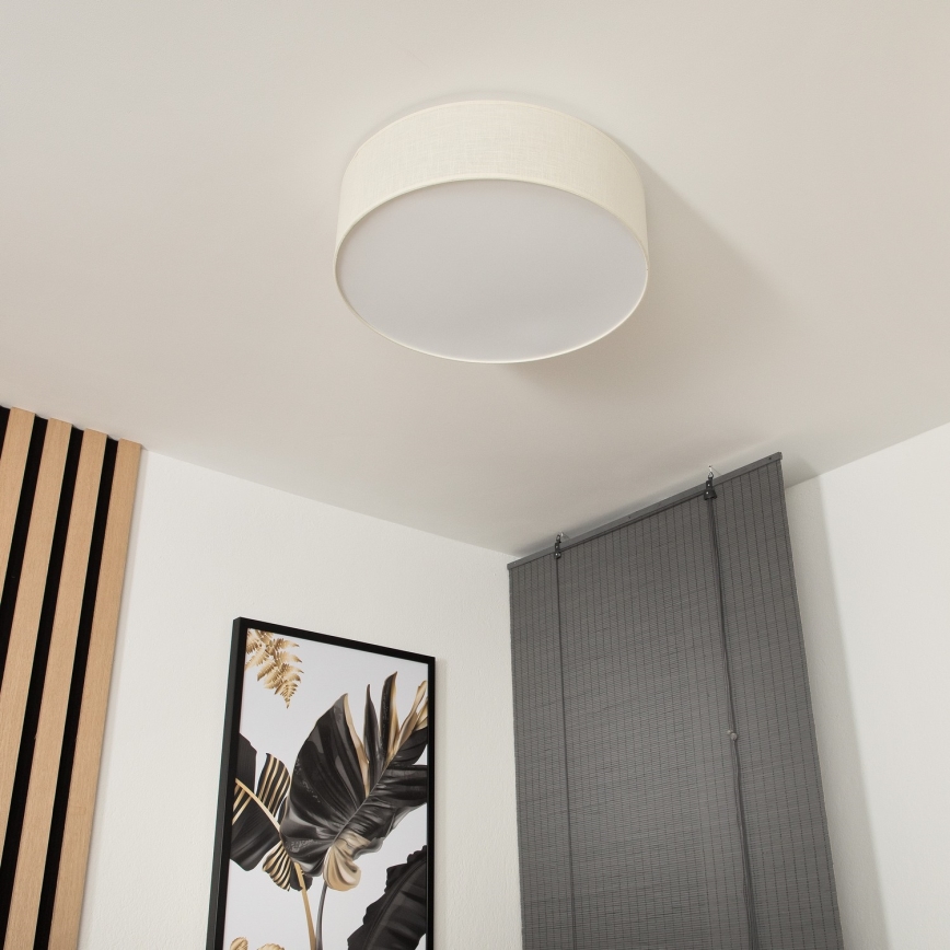 Stropné svietidlo SIRJA 2×E27/15W/230V Ø 45 cm krémové