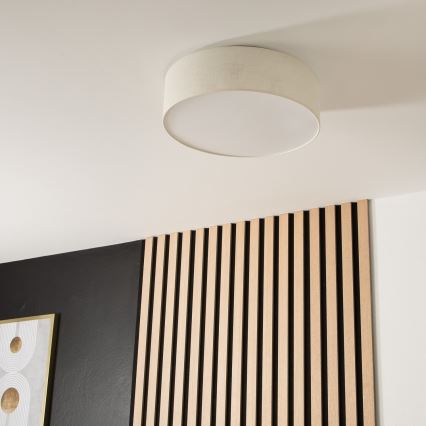 Stropné svietidlo SIRJA 2×E27/15W/230V Ø 45 cm krémové