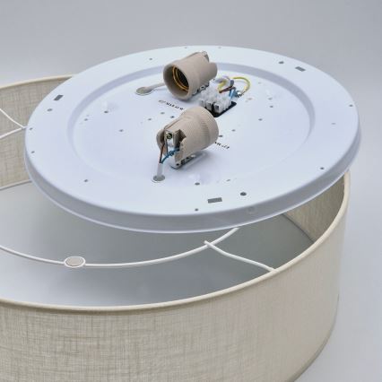 Stropné svietidlo SIRJA 2×E27/15W/230V Ø 45 cm krémové