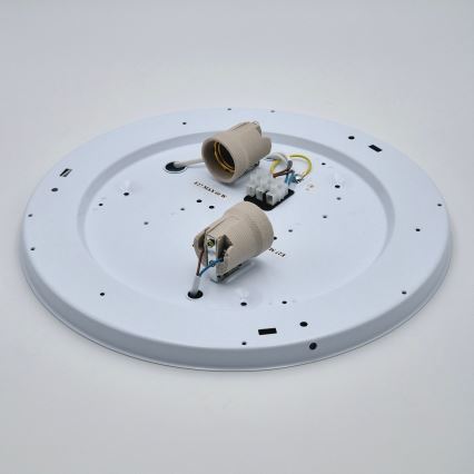 Stropné svietidlo SIRJA 2×E27/15W/230V Ø 45 cm krémové