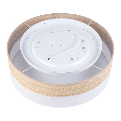 Stropné svietidlo SIRJA BOHO 2xE27/15W/230V pr. 45 cm béžová/biela