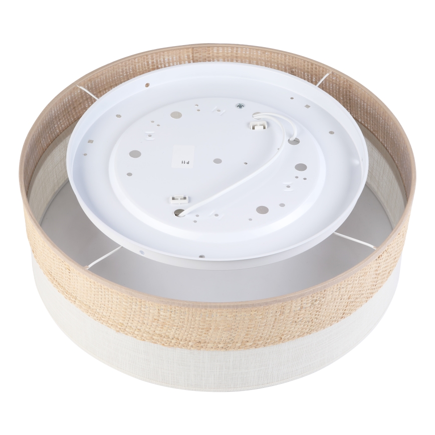 Stropné svietidlo SIRJA BOHO 2xE27/15W/230V pr. 45 cm béžová/krémová