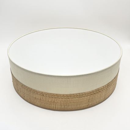 Stropné svietidlo SIRJA BOHO 2xE27/15W/230V pr. 45 cm béžová/krémová