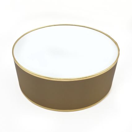 Stropné svietidlo SIRJA DOUBLE 2xE14/15W/230V, priemer 35 cm, hnedá/zlatá