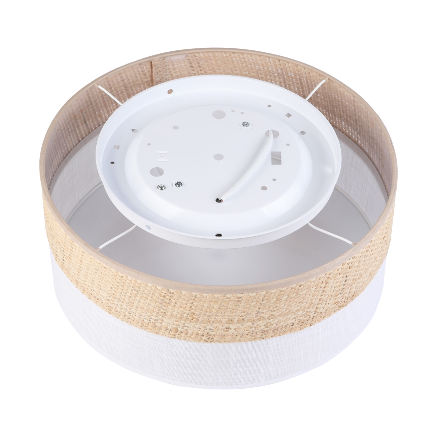 Stropné svietidlo SIRJA DOUBLE BOHO 2xE14/15W/230V priemer 35 cm béžová/biela